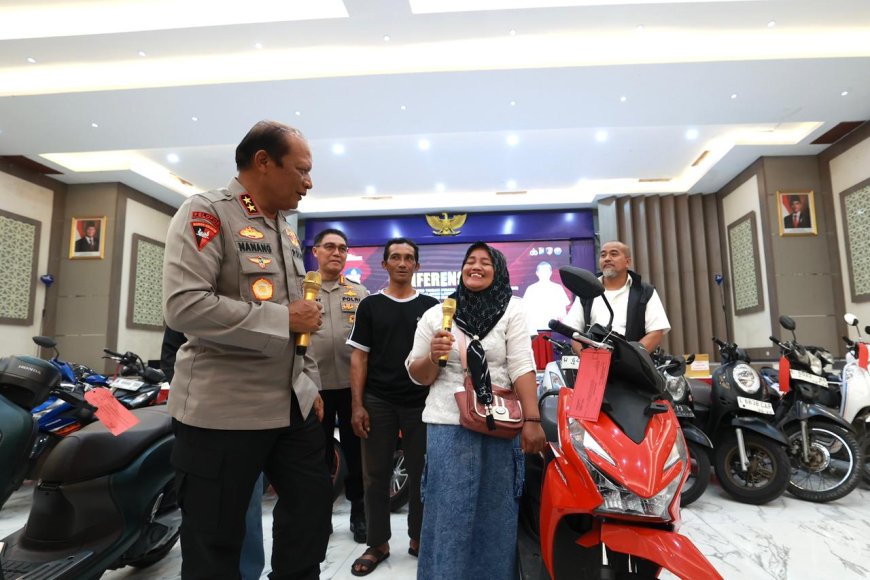 Barang Bukti Kendaraan Diserahkan Kembali kepada Pemilik Sah